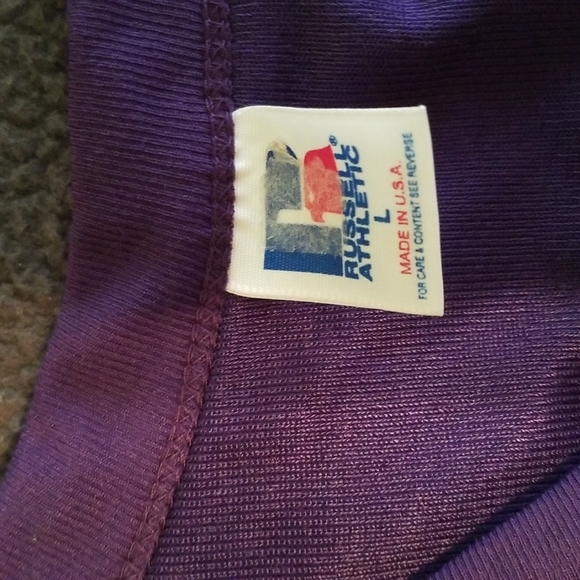 RUSSEL ATHLETIC LSU? Purple Yellow Jersey #17, MEN SIZE L - Picture 3 of 14